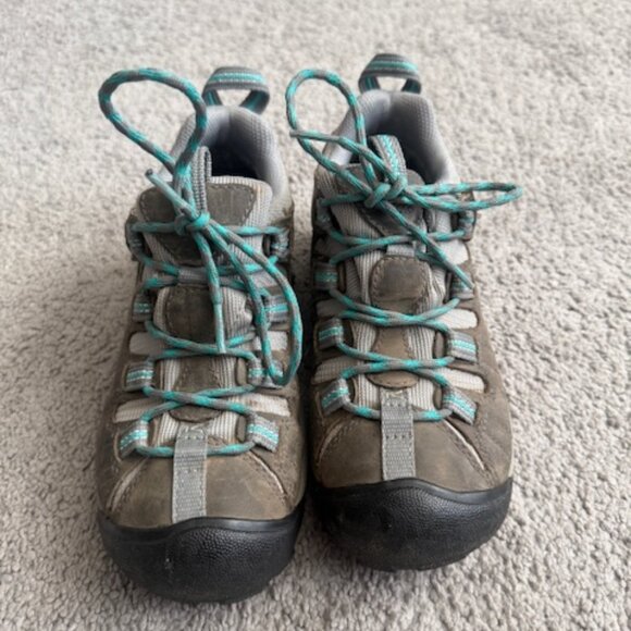 Keen Women's Targhee II Hiking Shoes - Olive/Teal Blue - Size 5 - Picture 1 of 3